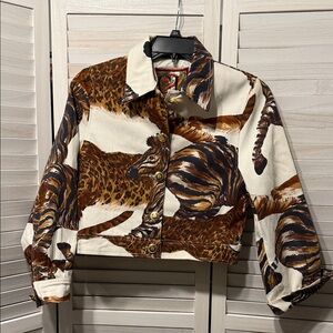 Vintage Animal Print Jacket